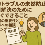 法的トラブルの未然防止と早期解決のために今すぐできること～契約書の重要性と専門家への相談タイミング